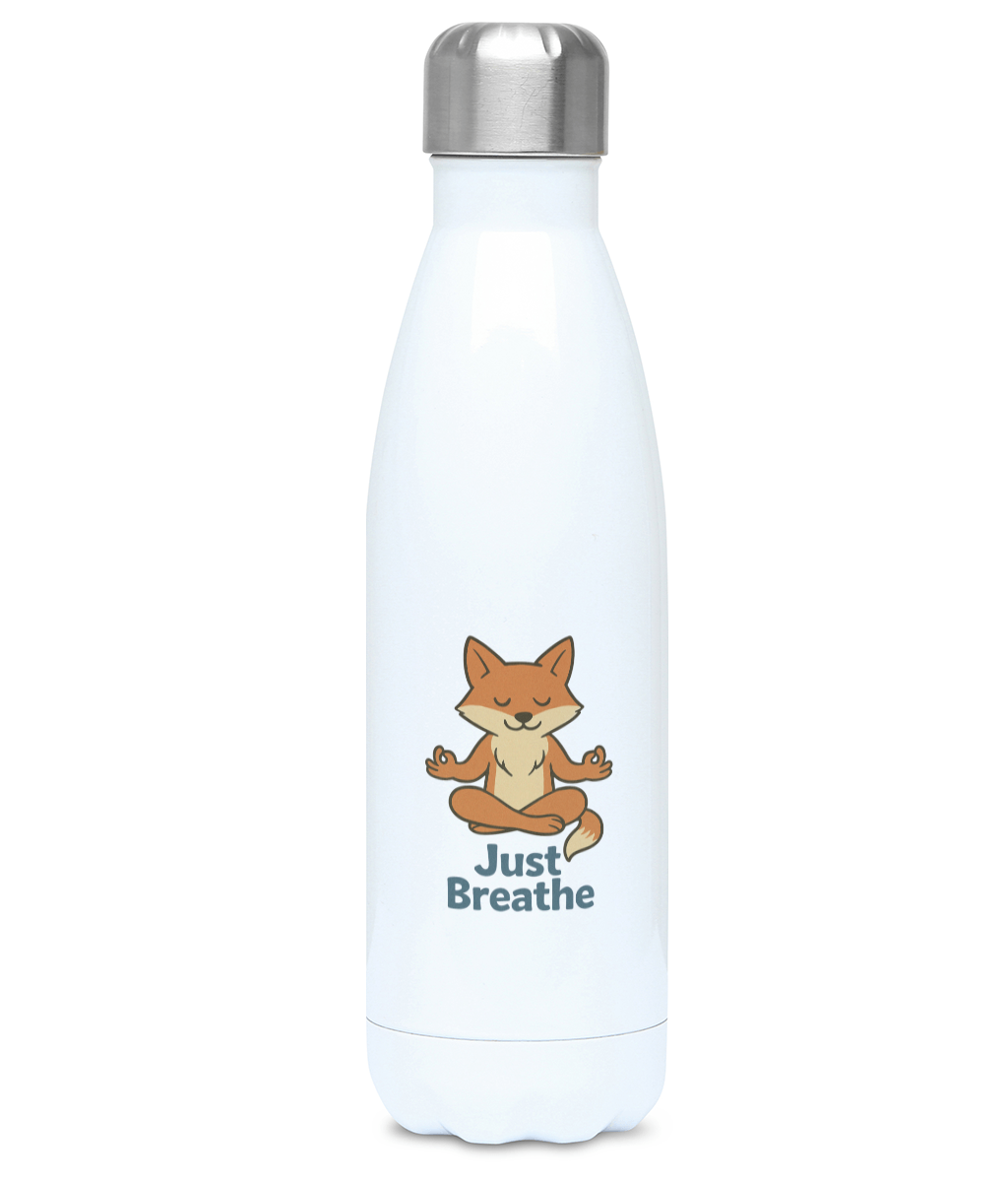 Just Breathe 500ml Stainless Steel Bottle