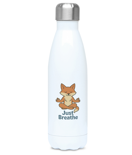 Just Breathe 500ml Stainless Steel Bottle